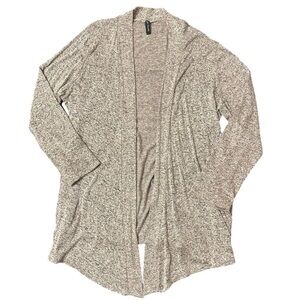 J.M. Fleurette Beige Duster Cardigan 2X